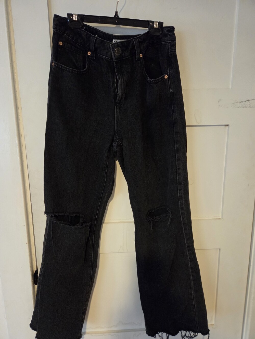 Garage Black Distressed Women's Jeans